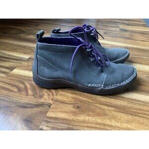 Jambu Boots Womens 7.5 M Madison Chukka Gray Leather Lace Up Comfort Ankle Top